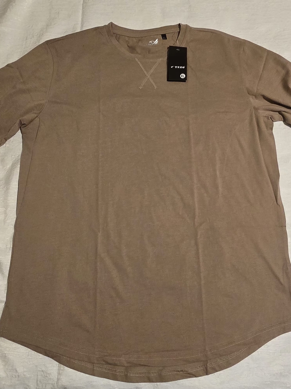 Long-Sleeve Crewneck Shirt in Brown